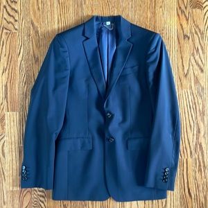 Burberry Mens 2 piece Suit Dark Blue 46R (US 36R) Wool Italy